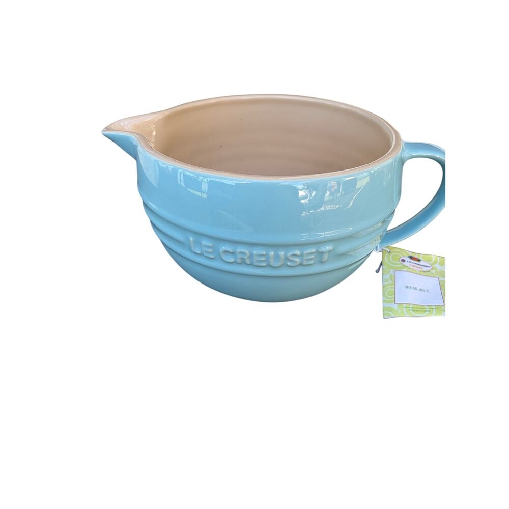 Le Creuset Stoneware Turquoise Mixing Jug Bowl 2L-NWT